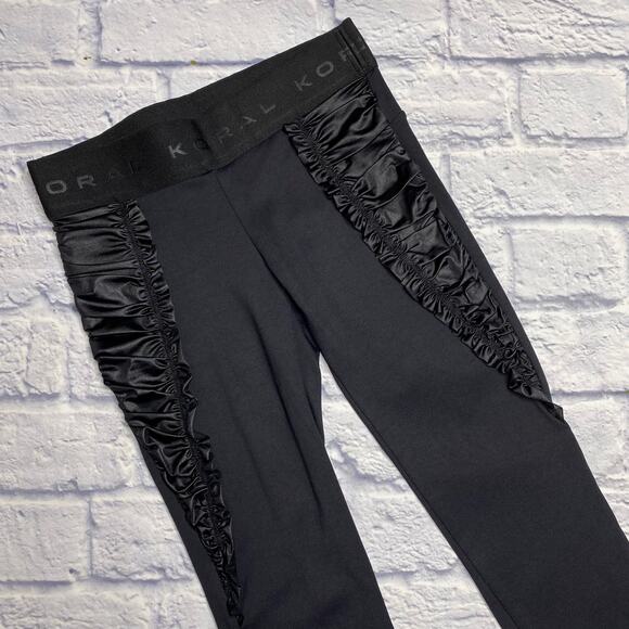 Koral Ruched Leggings in Black - Picture 2 of 6
